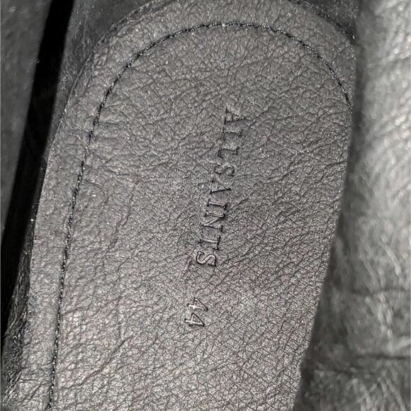 All Saints black suede leather lace up hiking Chukka combat boots men's size 11 - Picture 16 of 16